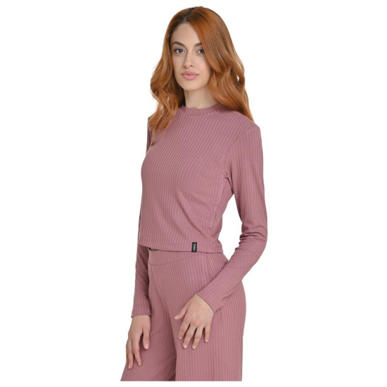 Target Γυναικεία μακρυμάνικη μπλούζα Rib Viscose Long Sleeve Crop Top